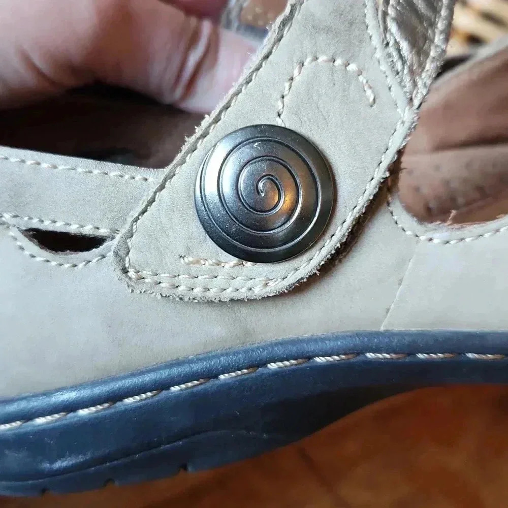 Cobb Hill Parker Mary Jane Flat sz 8‎ Linen Leather - Picture 6 of 13